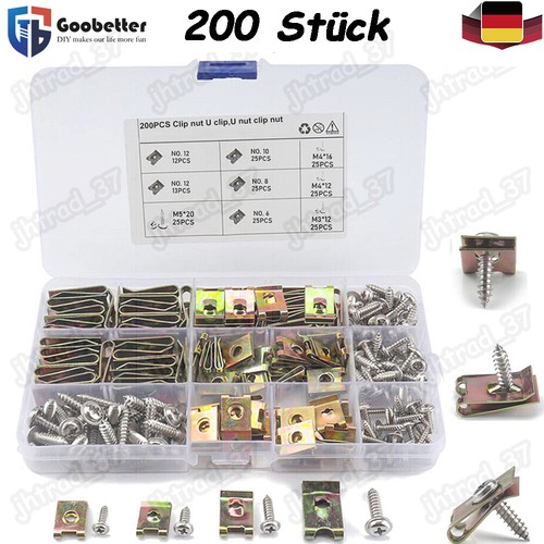 200 blechmuttern schrauben - 200, &