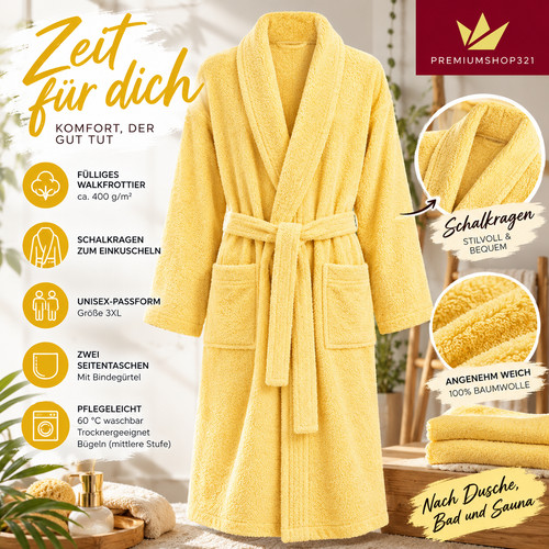 Bademantel frottee mit - frottee,