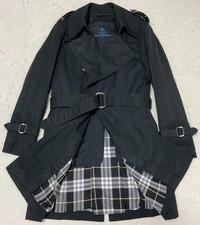 Burberry Black Label Herren Trenchcoat mit Futter Guter Zustand Schwarz...