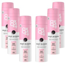 6x 150ml 8x4 Deospray Velvet Blossom N°3 48h Schutz blumig purdrig charmant