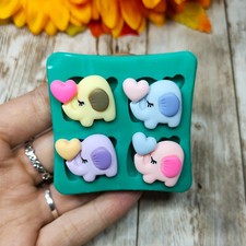 Elefanten Herzform 2cm aus