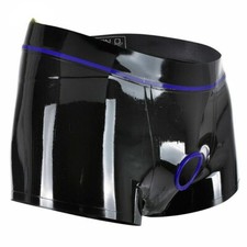 Schwarz Latex-Gummi Boxer