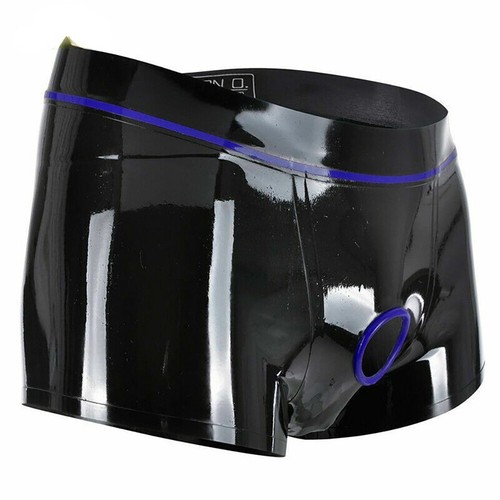 Schwarz latex gummi boxer - schwarz,