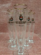 Veltins Alkoholfrei 6x Bierglas 0,2 l Gastro Tulpe Rarität Sammler hohe Form