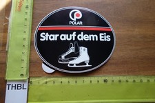 Alter Aufkleber Sport Eislauf Schlittschuhe Eishalle Eishockey POLAR