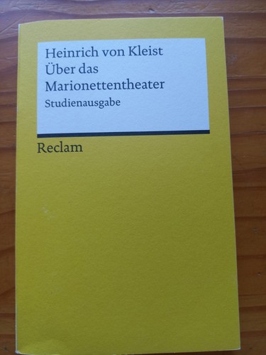 über das marionettentheater - marionettentheater,