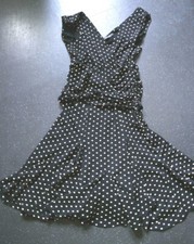 Jouf Frouw Jansen,Amsterdam,Sommerkleid,schwarz,getupf,neuwertig,Gr40,94%Viscose