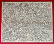 alte Landkarte HOF in Bayern -