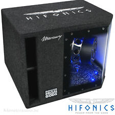 Hifonics MR-10BP 800 Watt 25cm Bandpass Subwoofer LED beleuchtet Bassbox Auto
