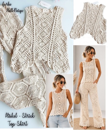 Neu häkel top boho - 36,