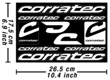 Corratec Aufkleber Fahrrad Vinyl Grafik Autokollant Stickers Adesivi