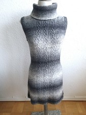 MARC CAIN weiches STRICK KLEID mit KASCHMIR + MOHAIR Grau zum Overknee Stiefel S