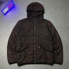 Carhartt WIP Permit Jacket Herren M Braun Steppjacke Übergangsjacke gemustert