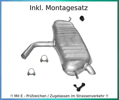 Endschalldämpfer für golf - vw,