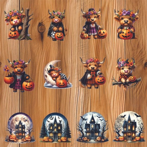 12x bunt gemischt halloween - 12x,