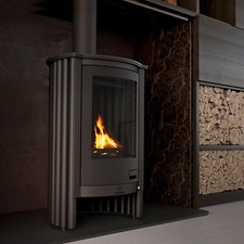 Warmluftofen Masterflamme Piccolo I Black 7 kW Werkstattofen Kaminofen