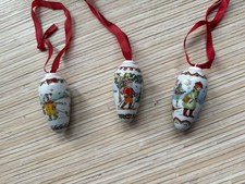 Hutschenreuther Porzellan Weihnachtszapfen 1998  1999. 2001 Christbaumschmuck