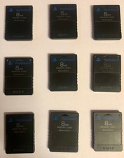 PS2 Memory Card Schwarz - Original Sony PlayStation 2 Speicherkarte - SCPH10020