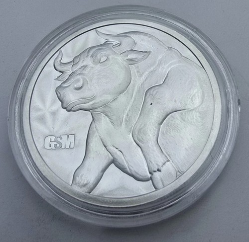 1oz silber stier - 1oz,
