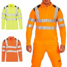 Herren Warnschutz Langarmshirt