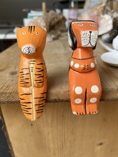 2 Kantenhocker Figuren vintage