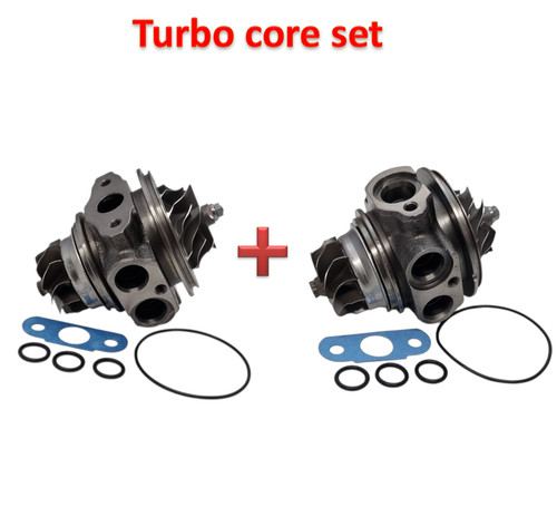 Twin turbolader cartridge set - turbolader,