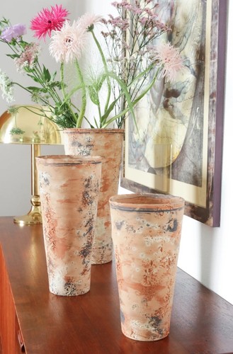 Vase sale nero terrakotta - 1x,
