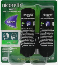 NICORETTE Mint Spray 1 mg/Sprühstoß NFC 2 St. PZN 18215155 AICP