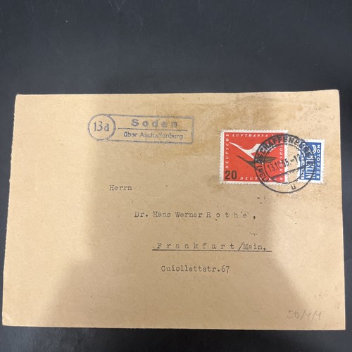 Brd brief landpoststempel - brief,
