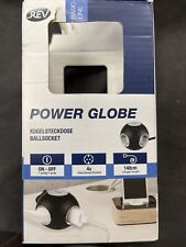 REV Steckdosenleiste Kugelsteckdose Power Globe schalter orange/schwarz E14-1