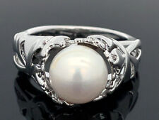 RING GR.20 (CA.63) PALLADINIERT MIT SÜßWASSERZUCHTPERLE SCHMUCKJAGD