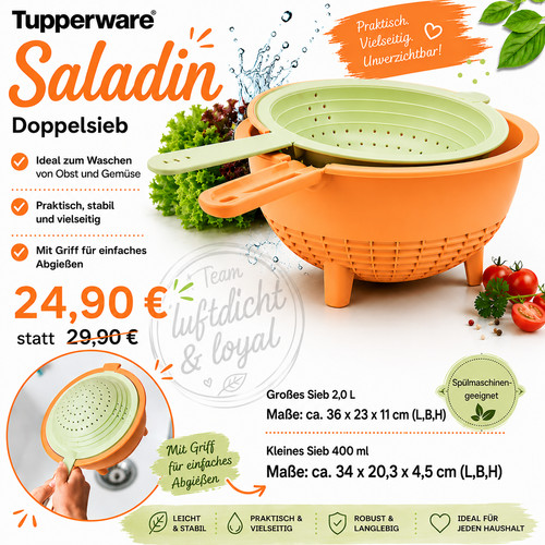 Tupperware saladin d12 - d12, neu