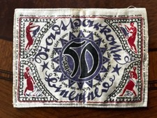 Bielefeld 50Mark und 1000 Mark Notgeld Stoffgeld 1922 
