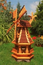 Deko-Windmühle rot mit Solar