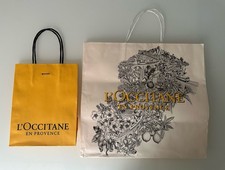 2 x L’OCCITANE Tragetasche Einkaufstüte Shoppingbag  Papier Tüte Sammler