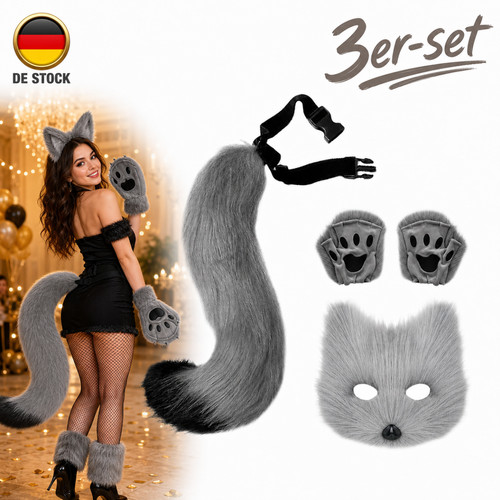 Fuchs maske 3er set - fuchs,