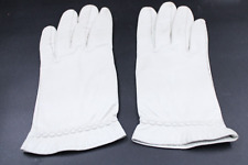 Handschuhe Lederhandschuhe Echtleder weiß Handschuhpaar Damenhandschuhe Damen