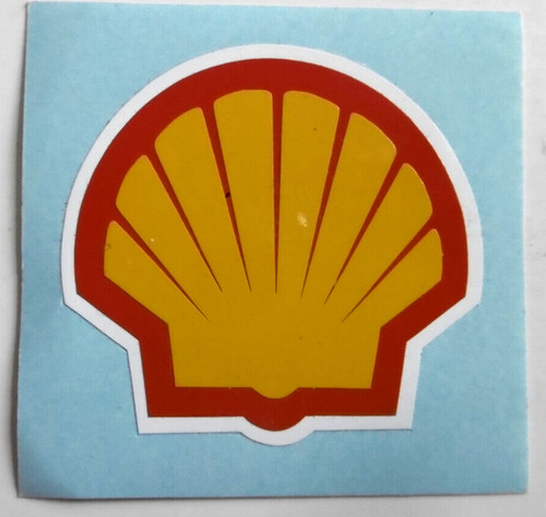 Werbe aufkleber shell - shell, muschel
