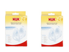 2 Stück NUK Brustschalen-Set, 6-teiliges Komplett-Set