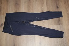 Fouganza Reitlegging Reithose, Full Grip, Größe XS, Vollbesatz, Silikon, blau