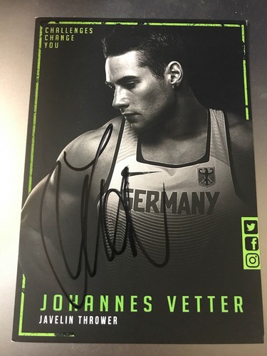 Autogramm johannes vetter - autogramm,
