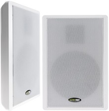 40W Flat Panel Lautsprecher 2-Wege 86dB 1 Paar weiß Surround Wand Boxen Slim