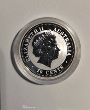 Lunar I 2007 Schwein  1/2 OZ 0,5 Unze Silber Münze 50 Cents Australia Coin