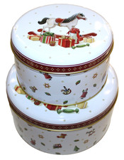 2 x Gebäckdose aus Blech -