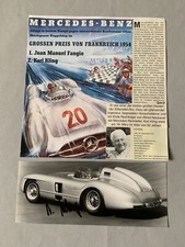 KARL KLING (†2003) Formel 1 WM-Fünfter 1954 signed Foto 9x21 Autogramm