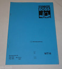 Betriebsanleitung Boss Steinbock Hubwagen Gabelstapler Ameise WT 16 / WT16
