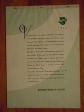  RHEINPREUSSEN KALENDER  1955
