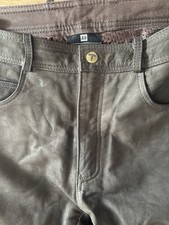 Highway 1 Gr 48 Herren Lederhose Motorradhose Braun