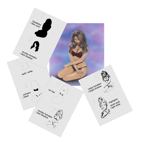 344 pinup girl step - pinup, by