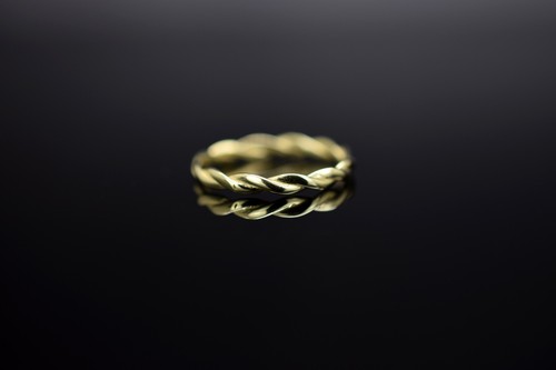 Damenring twisted aus 333 - damenring,